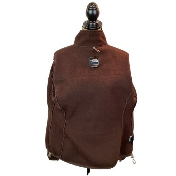 The North Face Womens Brown Denali Fleece Jacket Full Zip Outdoor Warm Large - Picture 7 of 13